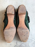 1890s-1900s Green Slippers