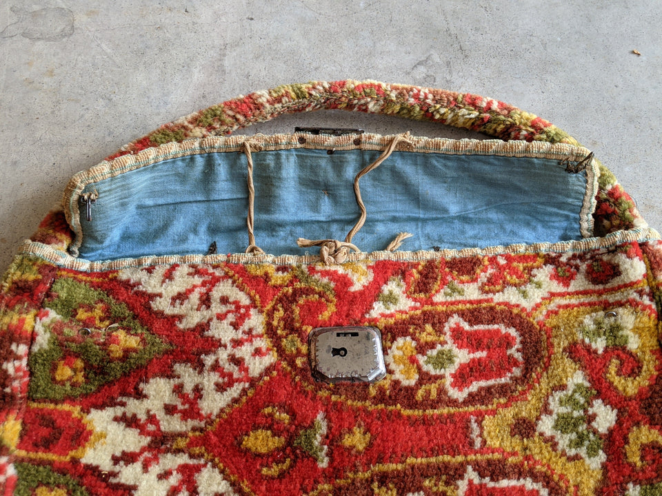 Mid-19th C Carpet Bag