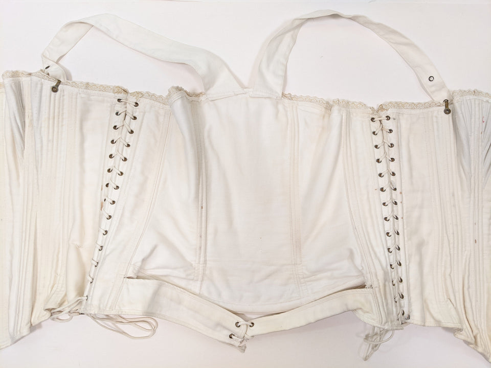 Side Lacing Maternity Corset C. 1890s