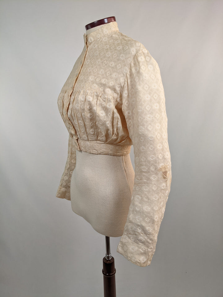1870s-80s Cotton Shirtwaist