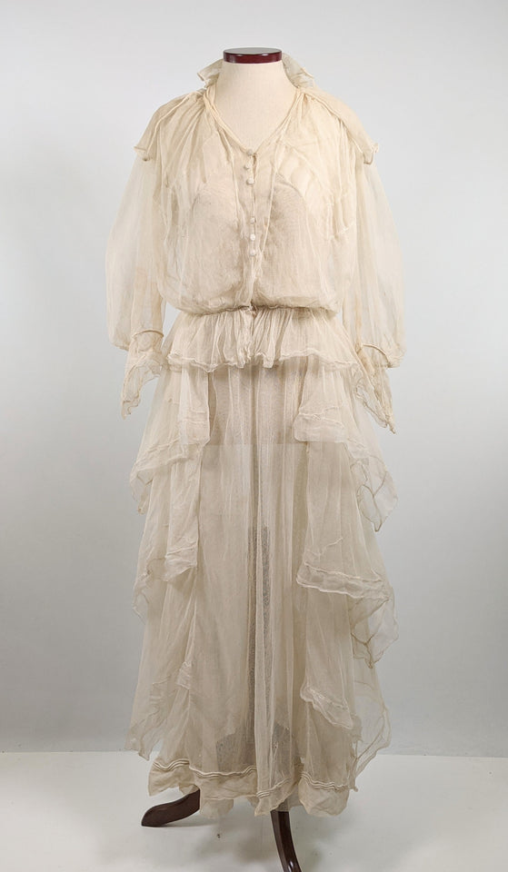 1910s Net Lace Dress