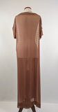 1920s Sheer Silk + Lace Dress