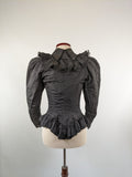 1890s Black Bodice XXS