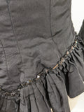 1890s Black Bodice XXS
