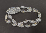 Art Deco Rhodium Plated Necklace
