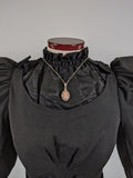 19th C. Seed Pearl Angel Skin Coral Cameo Necklace