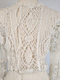 1900s White Lace Blouse