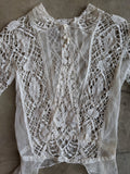 1900s White Lace Blouse