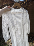 1910s White Cotton Lingerie Dress