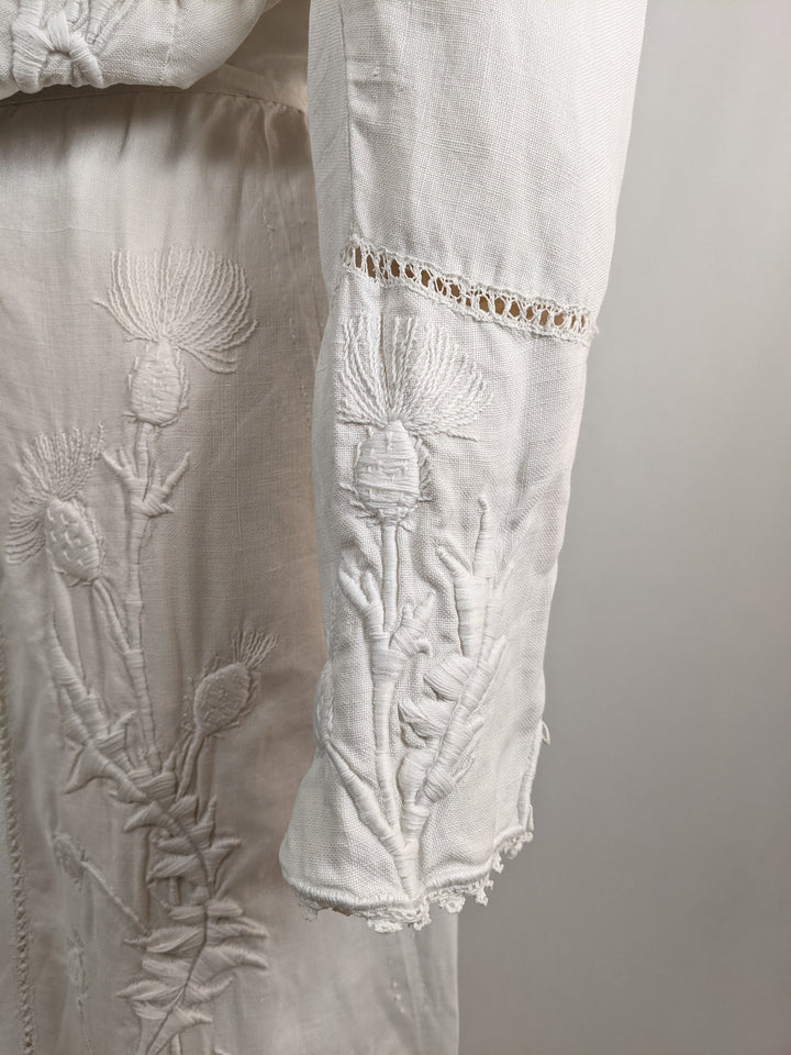 1900s Thistle Linen Dress