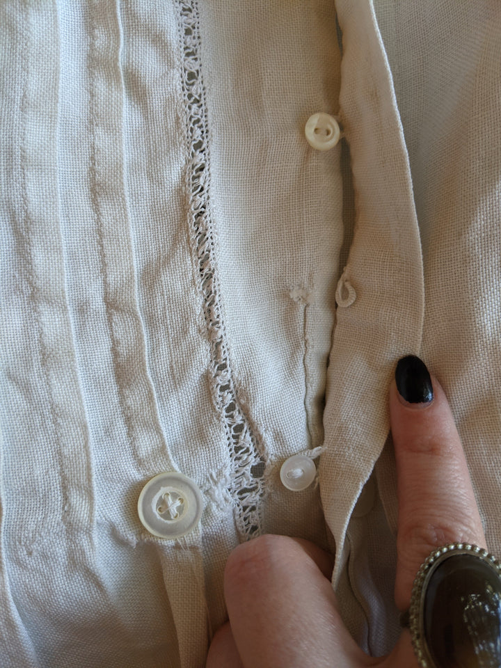 1900s Thistle Linen Dress
