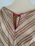 Romantic Era Gold Silk Evening Gown