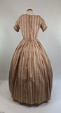 Romantic Era Gold Silk Evening Gown