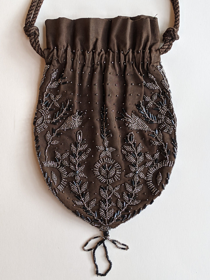 1910s-1920s Cut Steel Beaded Reticule