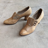1930s-40s Heeled Shoes | Approx Sz 6.5-7