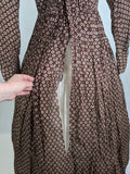 1840s-50s Printed Cotton Dress