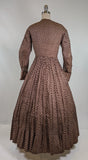 1840s-50s Printed Cotton Dress