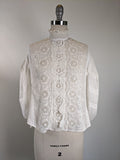 1900s White Lace Shirtwaist