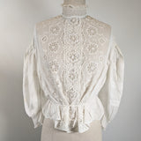 1900s White Lace Shirtwaist