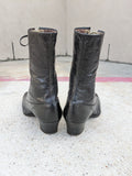 1910s-1920s Black Lace Up Boots | Approx Sz 7.5-8