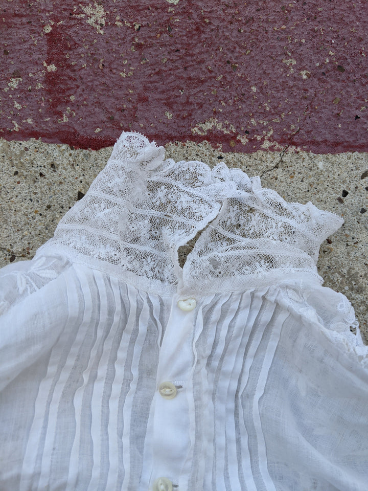 1900s White Lace Shirtwaist