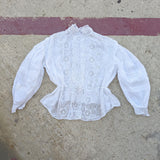 1900s White Lace Shirtwaist