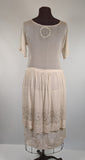 1920s Silk Chiffon Dress | Sz L