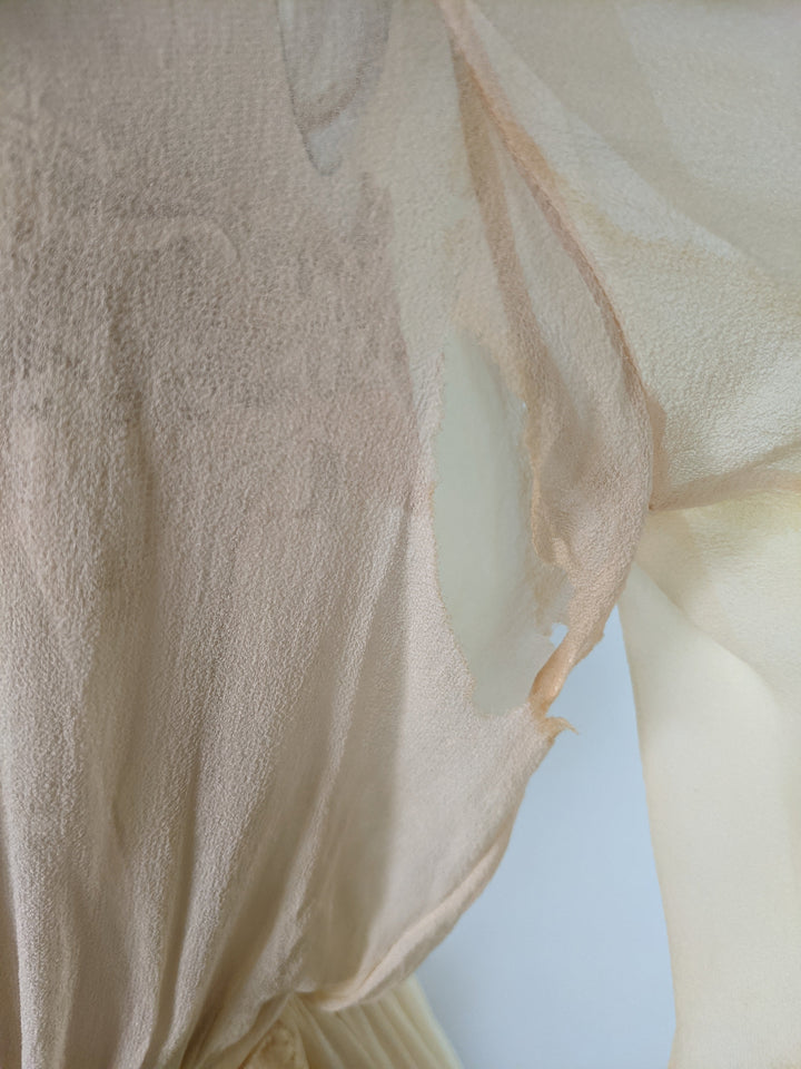 1910s Silk Chiffon Dress | Study / Display
