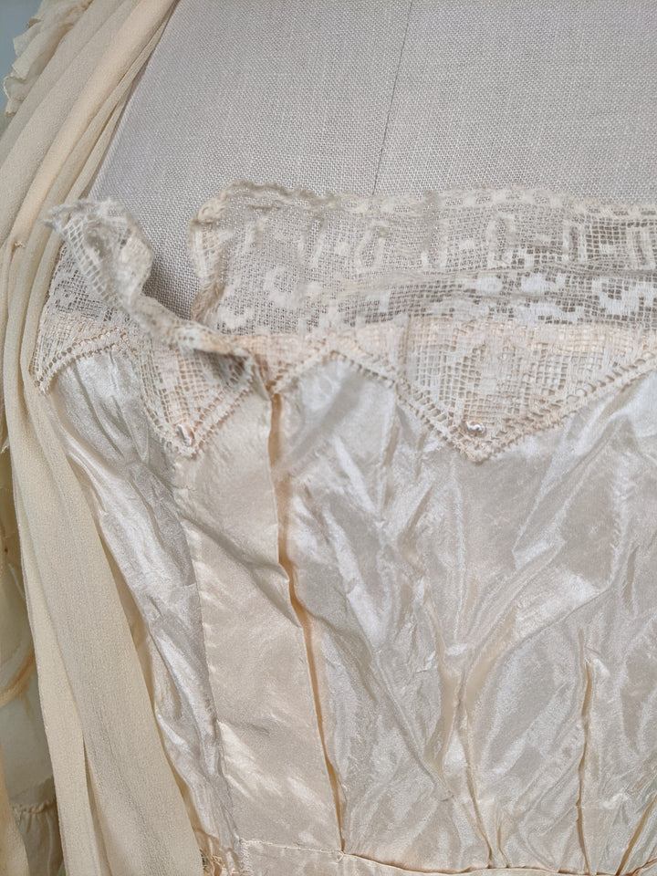 1910s Silk Chiffon Dress | Study / Display