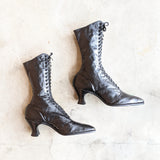 1920s Louis Heel Deadstock Boots | Approx Sz 7-7.5