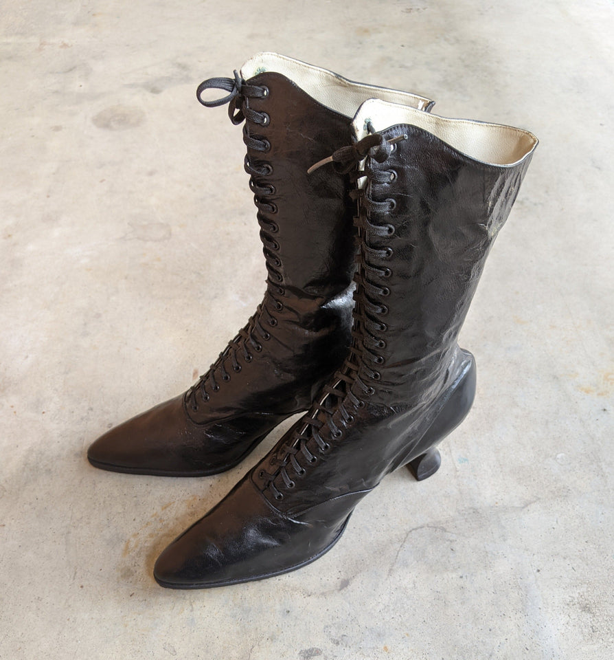 1920s Louis Heel Deadstock Boots | Approx Sz 7-7.5