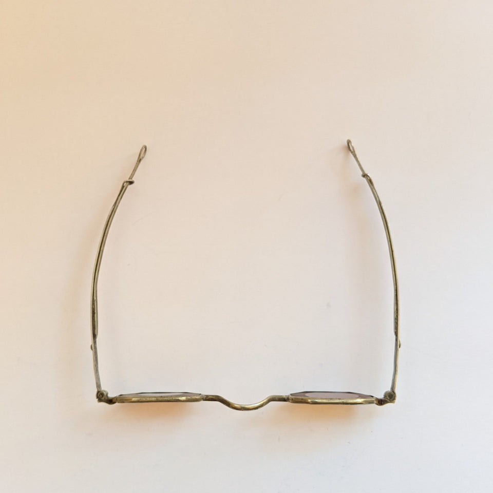 19th C. Orange Tinted Eyeglasses
