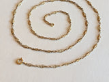 1910s-20s Quatrefoil Fancy Gold Filled Chain