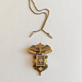 19th C. Etruscan Revival Locket Necklace