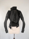 1880s Silk + Velvet Bodice
