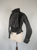 1880s Silk + Velvet Bodice