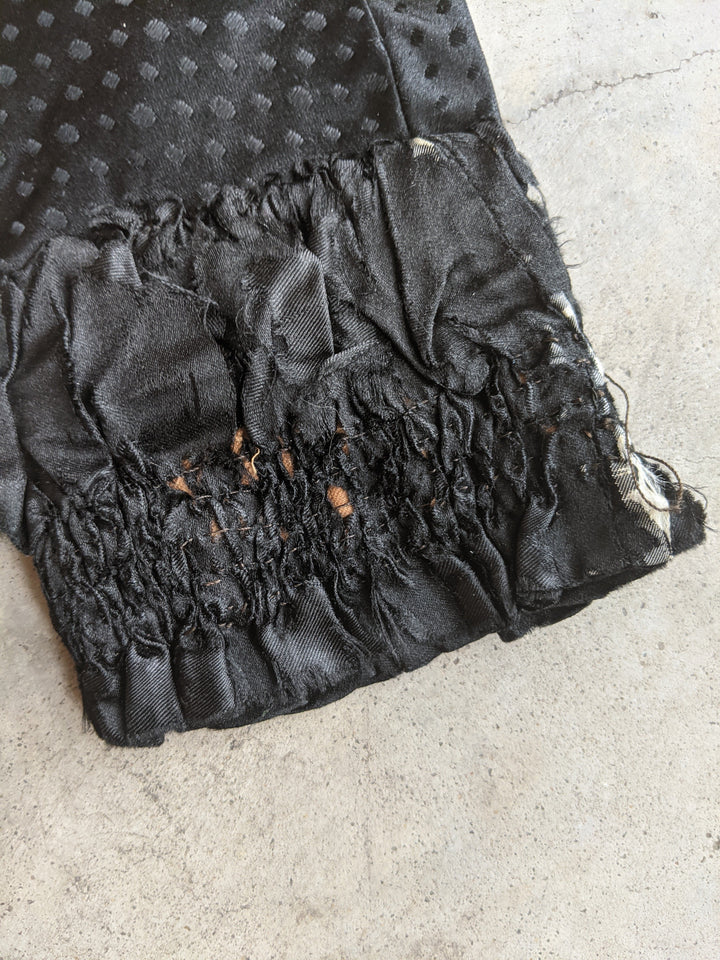 1880s Silk + Velvet Bodice