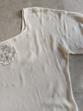 1920s Silk Chiffon Dress | Sz L