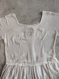 1920s Silk Chiffon Dress | Sz L