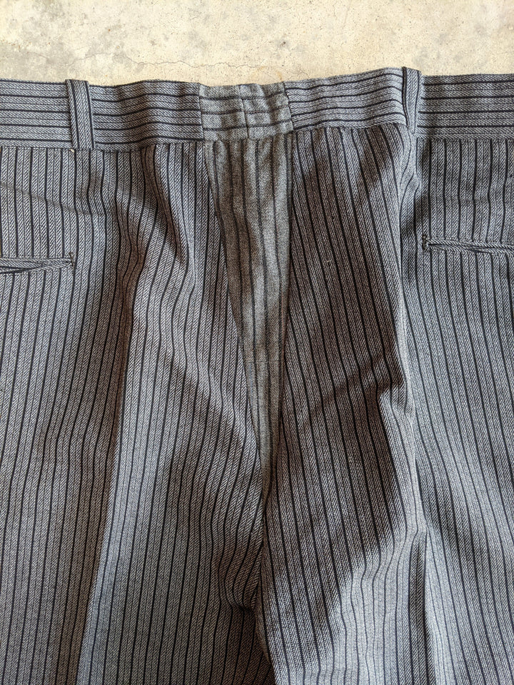 RESERVED | 2 Pair 1920s-1930s Striped Wool Trousers
