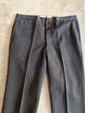 1920s-1930s Striped Wool Trousers | 39" Waist