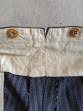 1920s-1930s Striped Wool Trousers | 39" Waist