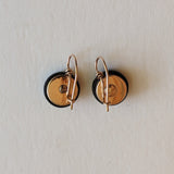 1889 French Jet "Crepe" Earrings
