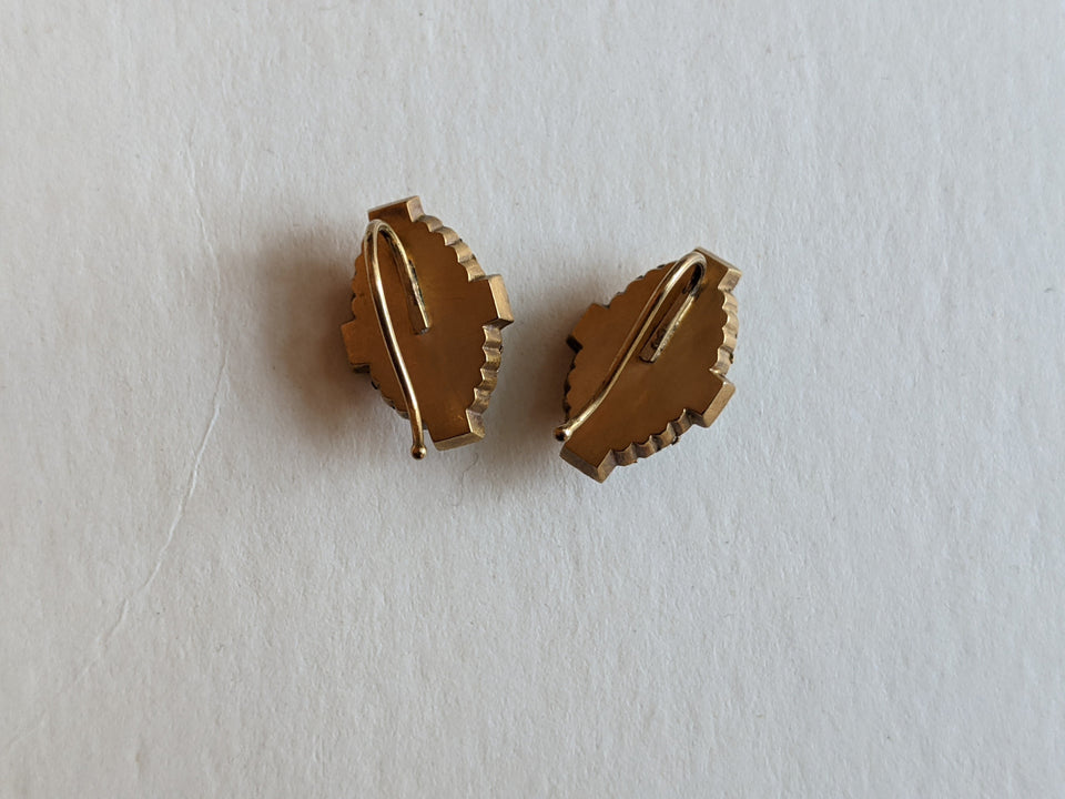 1870s-1880s 14k Gold Demi Parure
