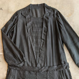 1920s Black Semi-Sheer Dress