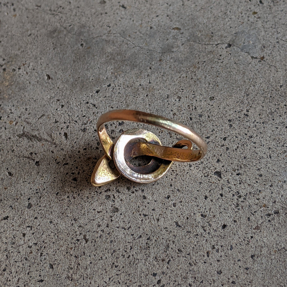 Turn of the Century 14k Diamond Snake Ring