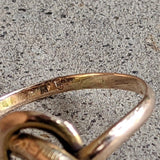 Turn of the Century 14k Diamond Snake Ring
