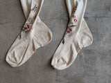 Antique Embroidered Stockings