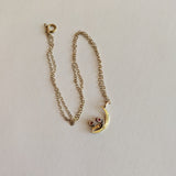1900s-1910s 14k Gold Moon Pendant Conversion