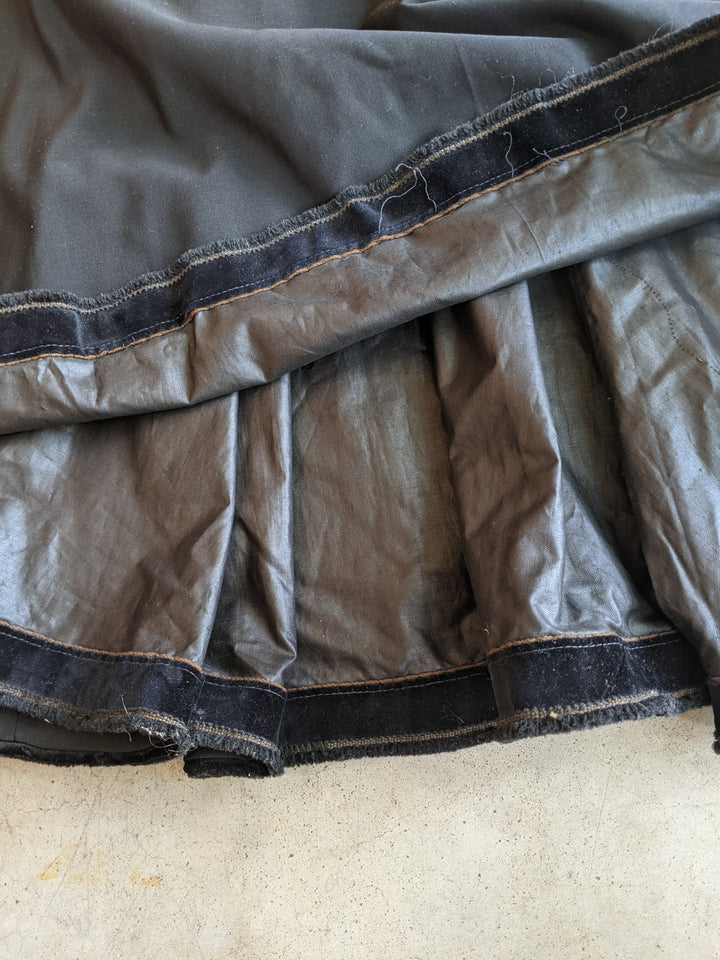 1890s Black Bodice + Skirt/Petticoat Ensemble